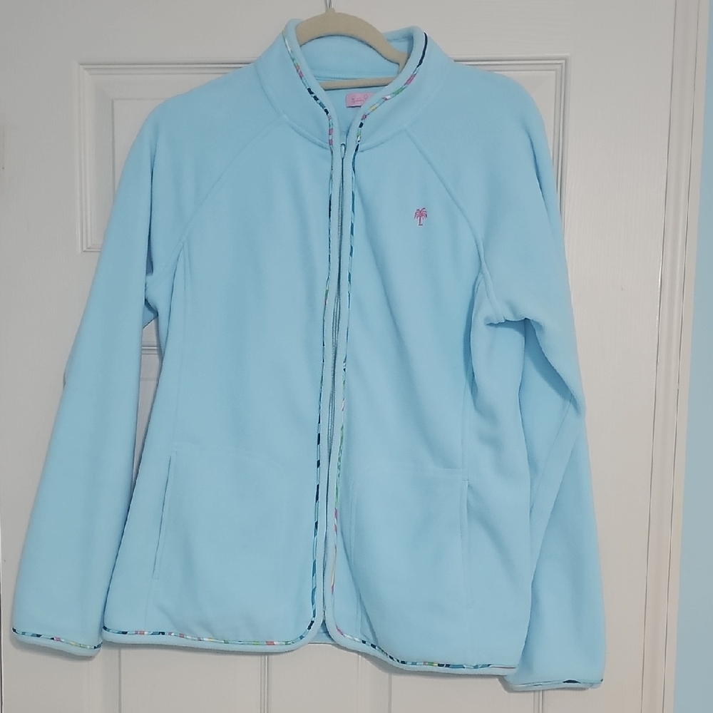 Lilly Pulitzer Sky Blue Fleece Jacket